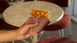 Chocolate With Pistachio Waffle