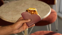 Waffle crème brûlée