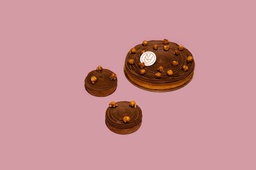 Large chocolate hazelnut tarte